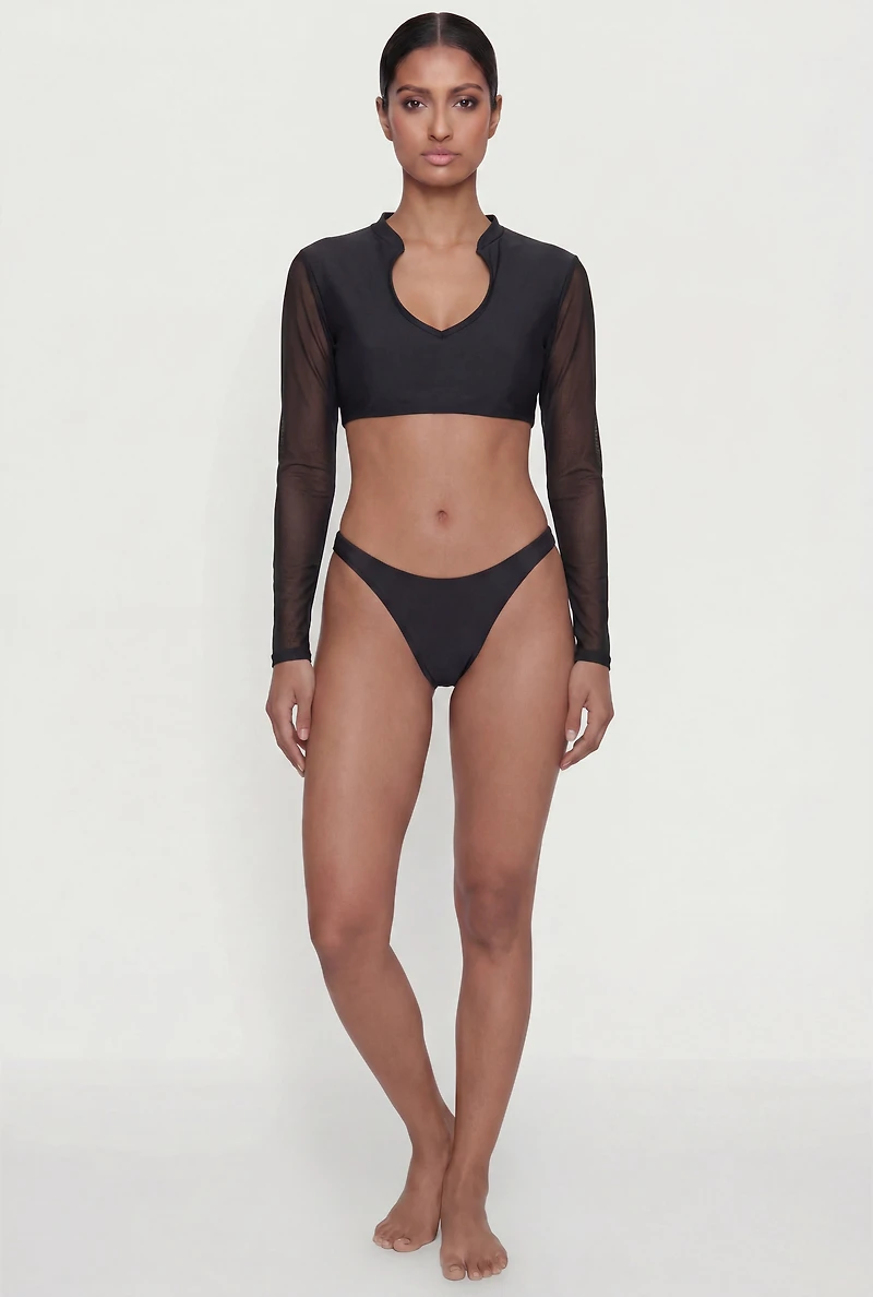 Ruched Back Bikini Bottoms