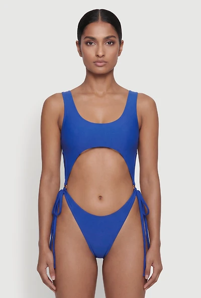 O Ring Detail High Cut Monokini