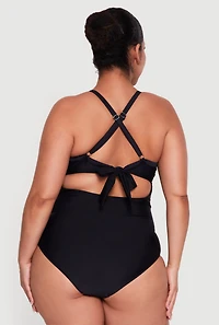 Plus Cut Out One Piece Swimsuit