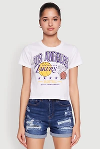 NBA Los Angeles Lakers Cropped Graphic Tee