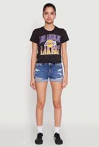 Womens NBA Los Angeles Lakers Graphic Tee, Black,