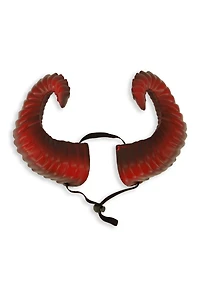 Womens Demon Horns Headband, Red