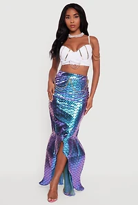 Womens Majestic Mermaid Costume, Multi,