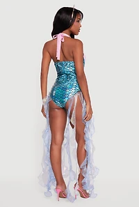 Womens Sailors Dream Mermaid Costume, Multi, Size M