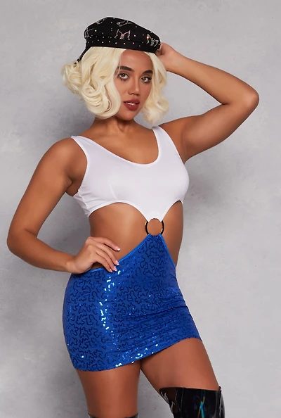 Womens Rodeo Drive Transformation Costume, Blue, Size XL
