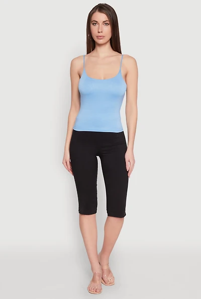 Womens Double Layered Cropped Cami,