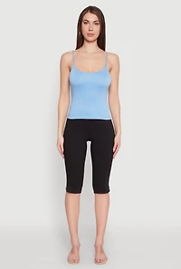 Womens Double Layered Cropped Cami,
