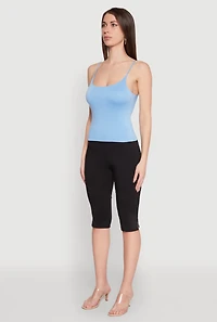 Womens Double Layered Cropped Cami,