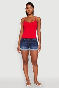 Womens Double Layered Cropped Cami,