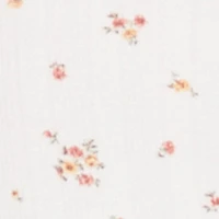 Ribbed Knit Floral Print Tank Top