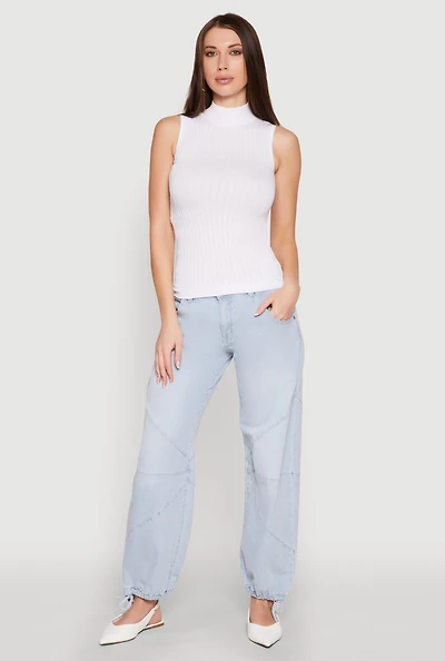 Seamless Mock Neck Tank Top