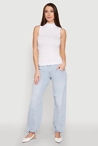 Seamless Mock Neck Tank Top