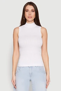 Seamless Mock Neck Tank Top