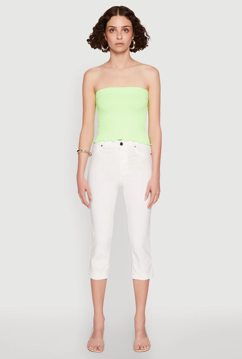 Lettuce Edge Seamless Tube Top