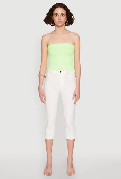 Lettuce Edge Seamless Tube Top