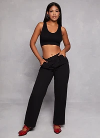 Rib Knit Seamless Crop Top