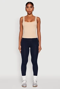 Double Layer Square Neck Tank Top