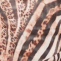 Leopard Print Asymmetrical Tie Back Halter Top