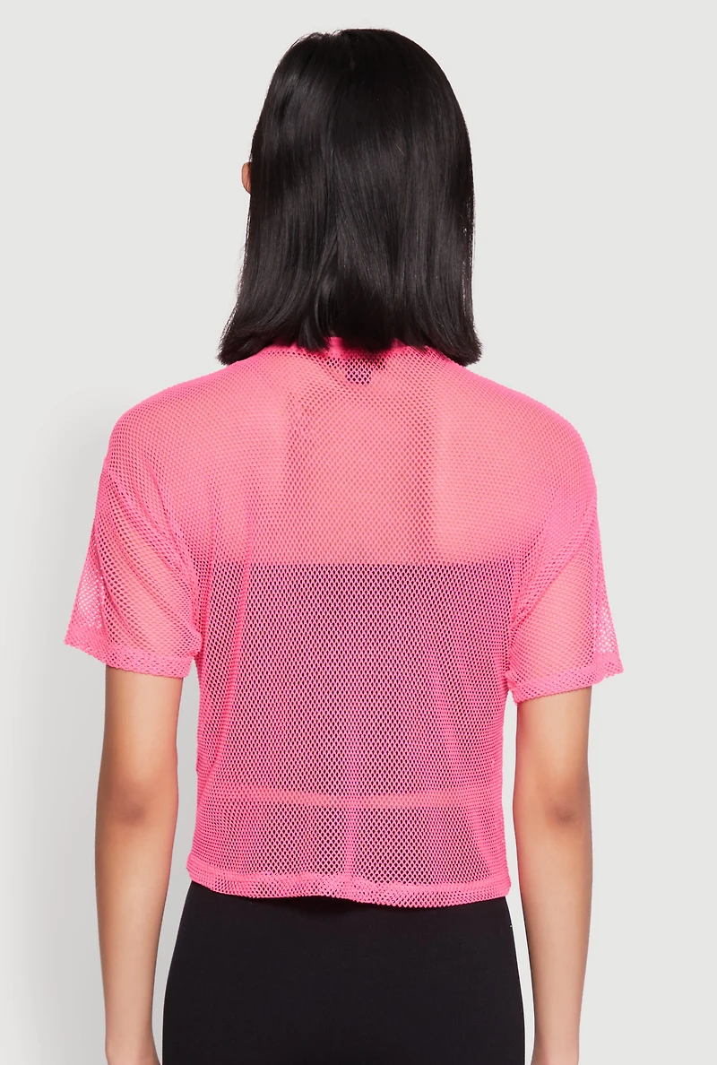 Womens Faith Fishnet Top,