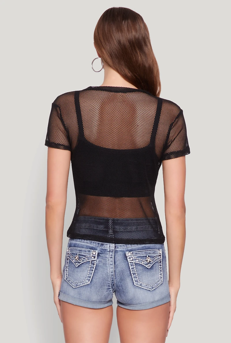 Beverly Hills Fishnet Top