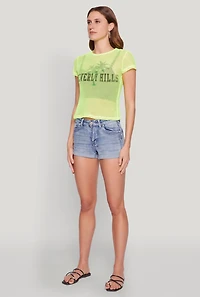 Womens Beverly Hills Fishnet Top,