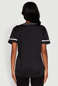 Womens Boss 94 Graphic Baseball Jersey, M