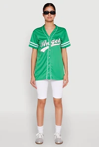 Womens Angel Baseball Jersey,