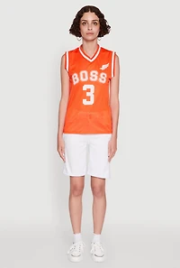 Sleeveless V-Neck Boss 3 Graphic Jersey