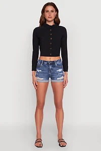 Womens Keyhole Tie Back Long Sleeve Shirt,
