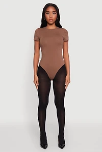 Crew Neck Short Sleeve Bodysuit