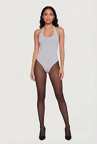 Scoop Neck Halter Bodysuit