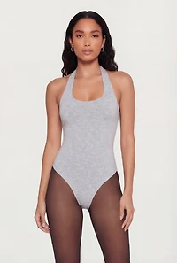 Scoop Neck Halter Bodysuit