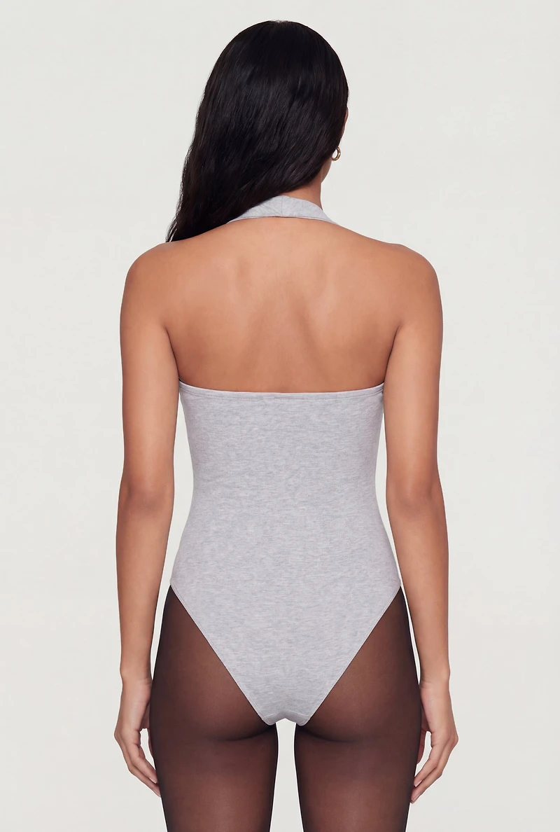 Scoop Neck Halter Bodysuit