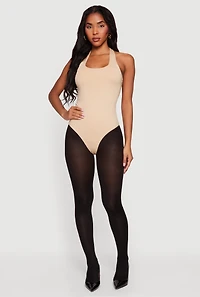 Scoop Neck Halter Bodysuit