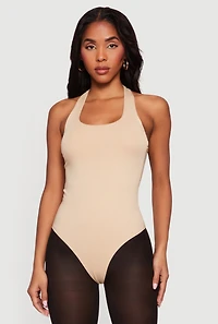 Scoop Neck Halter Bodysuit