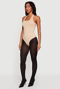 Scoop Neck Halter Bodysuit