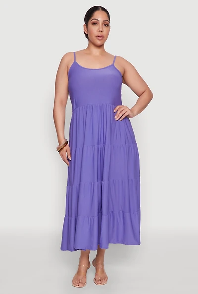 Plus Cami Tiered Maxi Sundress