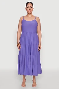 Plus Cami Tiered Maxi Sundress