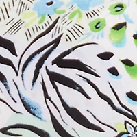 Plus Floral Animal Print Flutter Sleeve Tiered Midi Dress