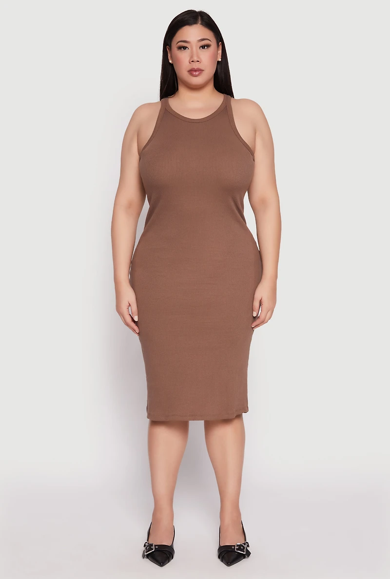 Plus Almost Famous Racerback Tank Dress