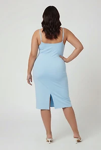 Plus Soft Knit Cami Midi Dress