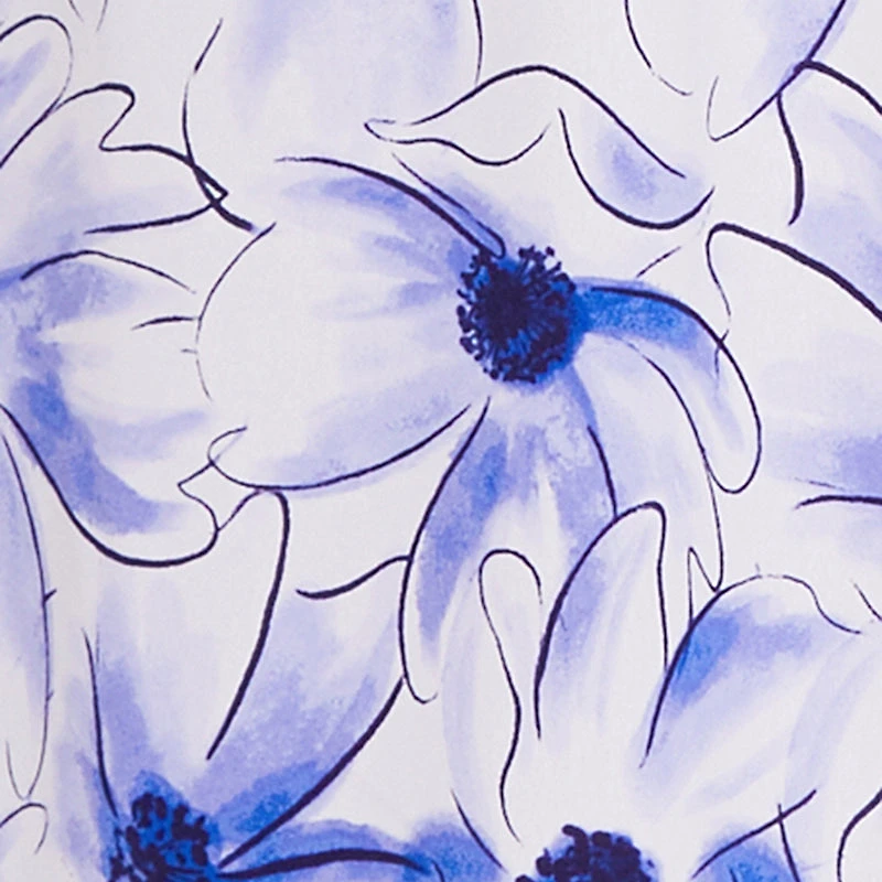 Plus Airy Floral Empire Waist Maxi Dress