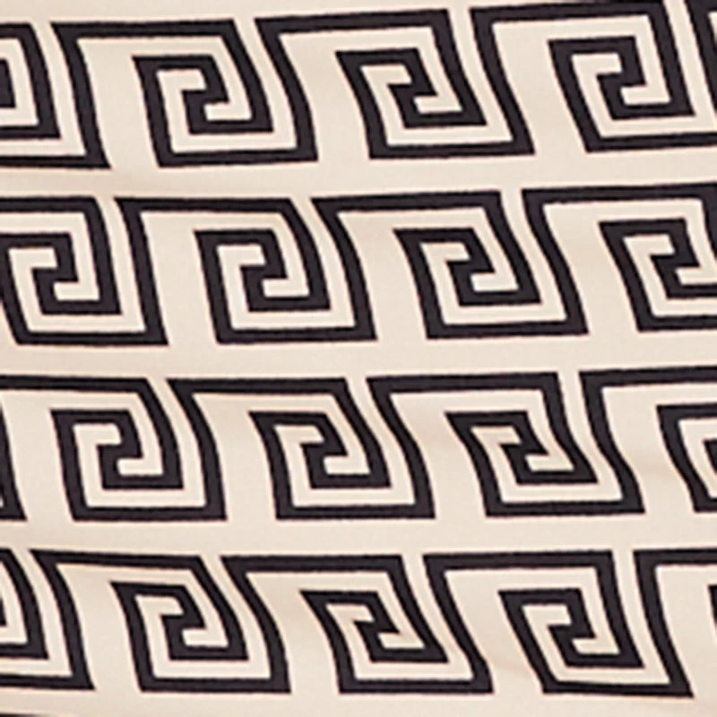 Plus Greek Key Soft Knit Short Sleeve Midi Dress