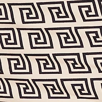 Plus Greek Key Soft Knit Short Sleeve Midi Dress