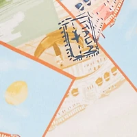 Plus Postcard Print Cami Maxi Dress