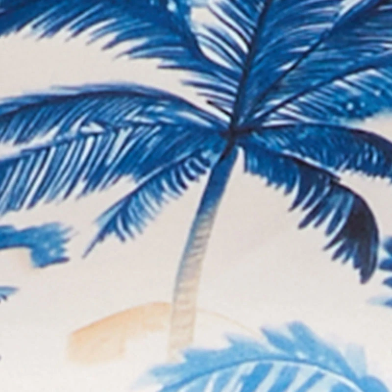 Plus Tropical Print Side Slit Maxi Dress