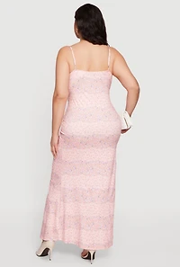 Plus Ditsy Floral Cami Maxi Dress