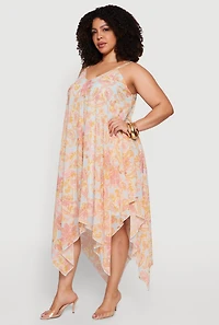 Plus Paisley Print Sleeveless V Neck Sundress