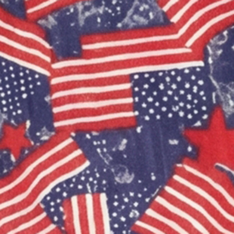 Plus American Flag All Over Print Tank Maxi Dress