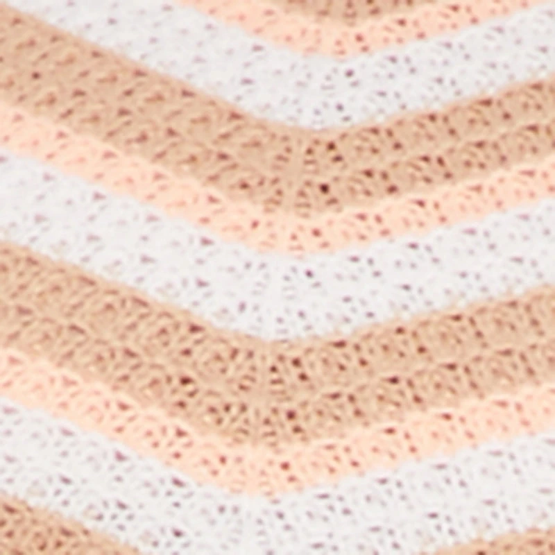 Plus Chevron Crochet Halter Midi Dress